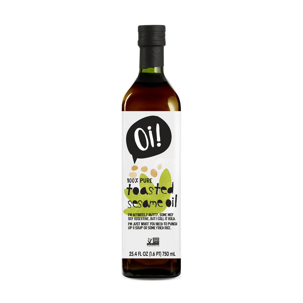 Oi! Toasted Sesame Oil 750 ml, NonGMO, Gluten Free for Cooking, Baking