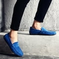 thumbnail image 5 of Suede Leather Men Casual Shoes Loafers Leather Driving Moccasins Slip on Shoes, 5 of 5