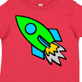 thumbnail image 4 of Inktastic Cute Green Rocket Boys or Girls Toddler T-Shirt, 4 of 5