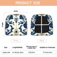 thumbnail image 3 of Blue and Beige Pioneer Flower Seat Covers for Dining Room Chairs Set Of 4,Stretch Printed Washable Chair Seat Cover with Elastic Ties and Button,Removable Waterproof Couch Cushion Covers, 3 of 6