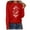 Rouge, variante sur SNKSDGM T-Shirts à Manches Longues pour Femmes Coupe Ample Vêtements d'Automne pour Femmes Moins de 10 Dieu Est Plus Grand Que les Hauts et les Bas T-Shirt Femme Chandail à Manches Longues Haut Graphique S