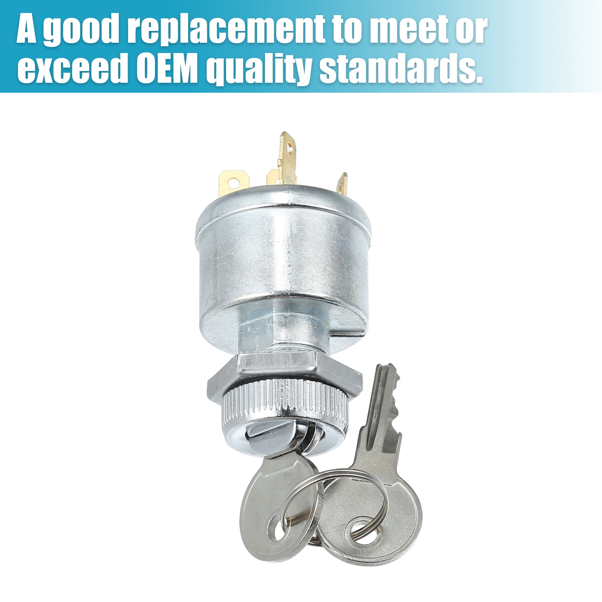 1 Set Ignition Switch with Keys Replacement for EZGO GAS and Electric TXT for Medalist 1981-UP