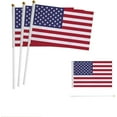 thumbnail image 4 of American Flag Mini Small US USA Handheld Stick Flags 5.5x8.3 Inch 10 Pack, 4 of 4