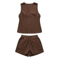 thumbnail image 5 of BUIGTTKLOP Womens 2 Piece Short Sets Casual Tank Tops and Shorts Summer Vacation Outfits Beach Travel Resort Wear, 5 of 6