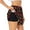 Black, variant on Red gold heart Print Women 2 in 1 Running Shorts,High Waisted Athletic Shorts,Gym Workout Shorts with Liner Pockets-Large
