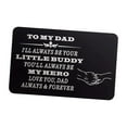 thumbnail image 1 of Tarjeta de Inserción de Billetera de Metal Grabada BLESIY Regalo de Papá Agradecido Tarjeta de Soporte Tipo C, 1 of 8