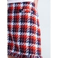 thumbnail image 5 of Free Assembly Women’s Tweed Mini Skirt with Fringe Hem, Sizes 0-20, 5 of 5