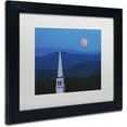 thumbnail image 2 of Trademark Fine Art "Moon over Vermont" Canvas Art by Michael Blanchette Photography White Matte, Black Frame, 2 of 4