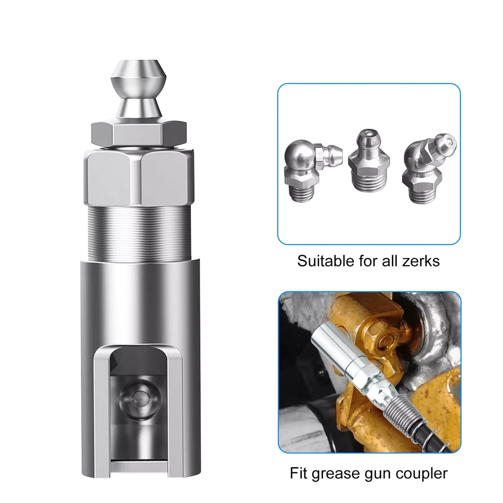 GUYUTING Versatile Steel Grease Needle Nozzles for Deep Hole Lubrication, Durable Material, Long-Lasting