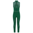 thumbnail image 4 of TSSOE Dance Unitards Girls Shiny Rhinestone Sleeveless Gymnastics Ballet Leotard Figure Ice Skating Jumpsuit Green 14, 4 of 5