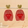 thumbnail image 4 of HongHeng Clearance Under $2.00 Valentine's Day Temperament and Fashionable Trend Versatile Earrings Jewelry Female, 4 of 6