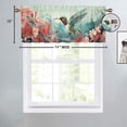 thumbnail image 4 of Floral Hummingbird Curtains Valances for Home Decor Spring Flower Romantic Watercolor Natural Window Valance for Bedroom Bathroom Living Room Dining Room Valances Set 54 by 18 in, 1 Panel, 4 of 6