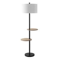 thumbnail image 2 of Safavieh FLL4076A Lighting Kelsen 2-Shelf Matte Black 63-inch (LED Bulb Included) Floor Lamp, 2 of 5