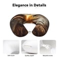 thumbnail image 4 of Xecao Funny Bald Eagle Print Memory Foam Cervical Neck Pillow Versatile U-Shaped Pillows for Home,Office,Camping,Travelling,Soft Washable Cover, 4 of 8