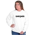 thumbnail image 4 of Female Girl Power Empowering Women Women Plus Size Crewneck Sweatshirt Brisco Brands 5X, 4 of 5