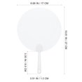 thumbnail image 2 of GOOHOCHY 8 Pcs Éventails Graffiti Ronds en Pvc pour Amis Design Diy Activités d'Été, 2 of 8