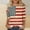 Khaki, variant on jjayotai 4th of July Shirts for Women Star and Stripes Flag Print Tunic Tops 3/4 Sleeve Patriotic Blouses Outfits