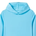 thumbnail image 3 of Ulanda Boys Hooded Sweatshirt Fleece Pullover Hoodies Long Sleeve Warm Hoodie Sweatshirts with Pocket for Kids (Light Blue, 13-14 Years), 3 of 4