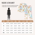 thumbnail image 4 of Honeii Icecream Truck print Women's Pajama Sets Long Sleeve Button Down Sleepwear Nightwear Soft Pjs Lounge Sets-Small, 4 of 7