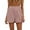 Pink, variant on Sngxgn Women's Pleated High Waist Straight Leg Knee Length Shorts with Pocket(Pink,L)