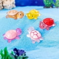 thumbnail image 7 of sunsanly 10/30Pcs Colorful Mini Turtle Figurine Glow-in-the-dark Tiny Tortoise Ornament Miniature Animal Statue Desktop Decoration Ornament Party Favors, 7 of 7