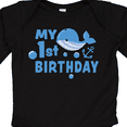 thumbnail image 4 of Inktastic Nautical My 1st Birthday with Blue Whale and Anchor Boys or Girls Long Sleeve Baby Bodysuit, 4 of 5