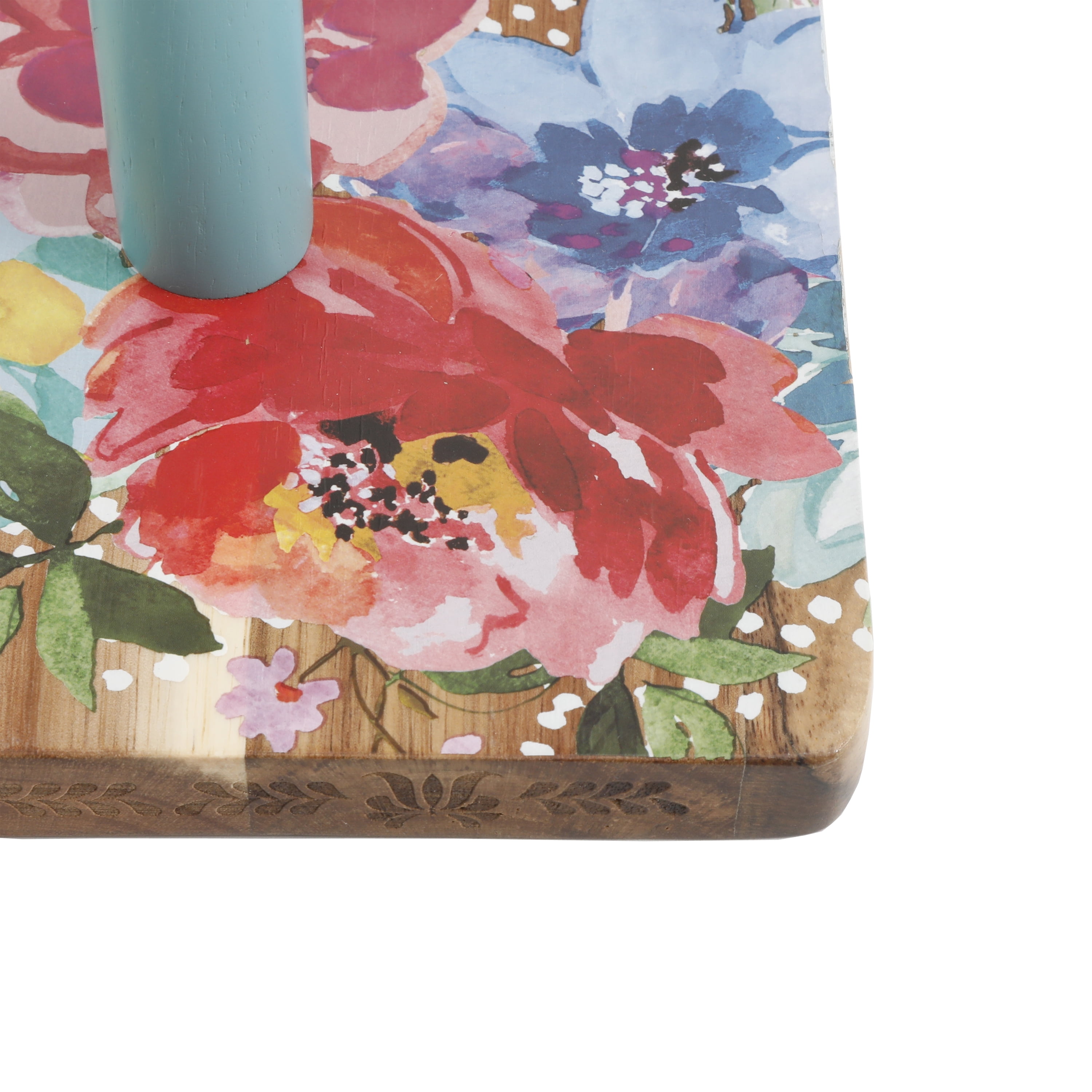 The Pioneer Woman Melody Acacia Wood Paper Towel Holder with Acrylic Knob