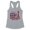 Heather Grey, variant on Trump Drill Baby Tank Top Fitted Racerback Women's Large White