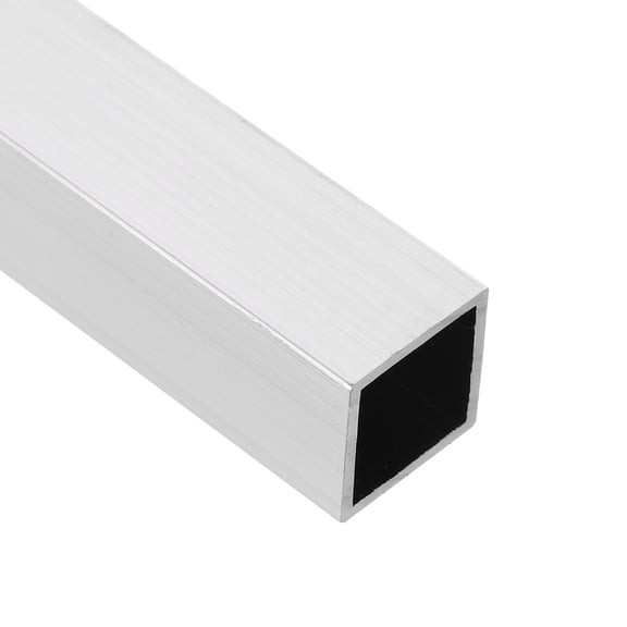 Uxcell Aluminum Square Tubing,0.79"x0.79"x10" Long 0.06" Wall Thick 6063 Aluminum Square Tube Seamless Structural Metal Profile Hardware for Construction DIY Home Decor Furniture