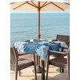 thumbnail image 2 of Outdoor Tablecloth with Umbrella Hole & Zipper, Navy Blue Spring Floral Square Tablecloth 60x60 Inch, Farmhouse Botanical Summer Sunflower Patio Table Cover Waterproof Table Cloth for Picnic/Party, 2 of 7