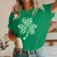 thumbnail image 4 of Puntoco Women tops for Summer 2025 Clearance Shirts for Women St Patricks Day Casual Graphic Tshirts Cute Lucky Tee Irish Green 10(XL), 4 of 5