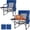 Blue, variant on SUNSPIRE 2 Pack Directors Camping Chair with Side Table Pocket Oversized Portable Folding Compact Design Heavy Duty Lawn for Outdoor Fishing Black