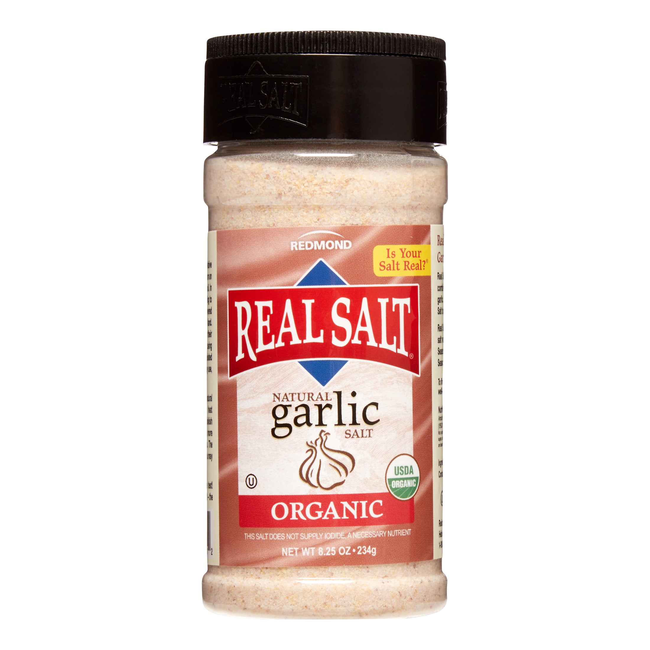 Redmond Trading Organic Garlic Salt, 8.25 Oz