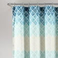 thumbnail image 4 of Lush Decor Blue, White, Multi-color Polyester Shower Curtain, 72" x 72", 4 of 11