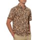 thumbnail image 4 of CAMISAS HAWAIANAS DE VERANO PARA HOMBRES CON ESTAMPADO DE ANIMALES DE MANGA CORTA Y BOTONES 2XL MARRÓN CAQUI, 4 of 5