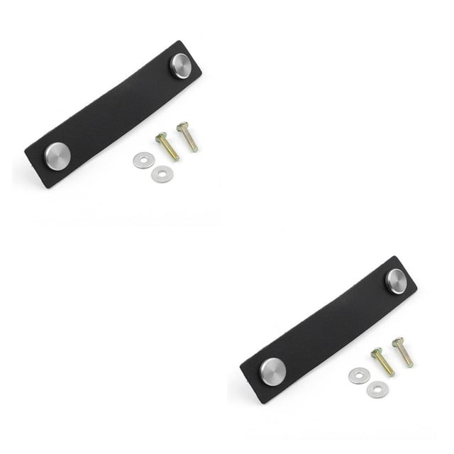 Tiradores de tocador Inteprter de Cuero Marrón oscuro 125 mm