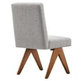 thumbnail image 4 of Modway Lyra Boucle Fabric Dining Room Side Chair - Set of 2 in Light Gray, 4 of 10