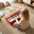 thumbnail image 2 of Costway 30 Keys Kids Piano Keyboard with Removable Music Stand, One-key Start Function Red, 2 of 10