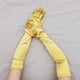 thumbnail image 5 of Nvzi Guantes de satén de estilo ópera, de talla clásica para adultos, de 21,7" (dorados), 5 of 5