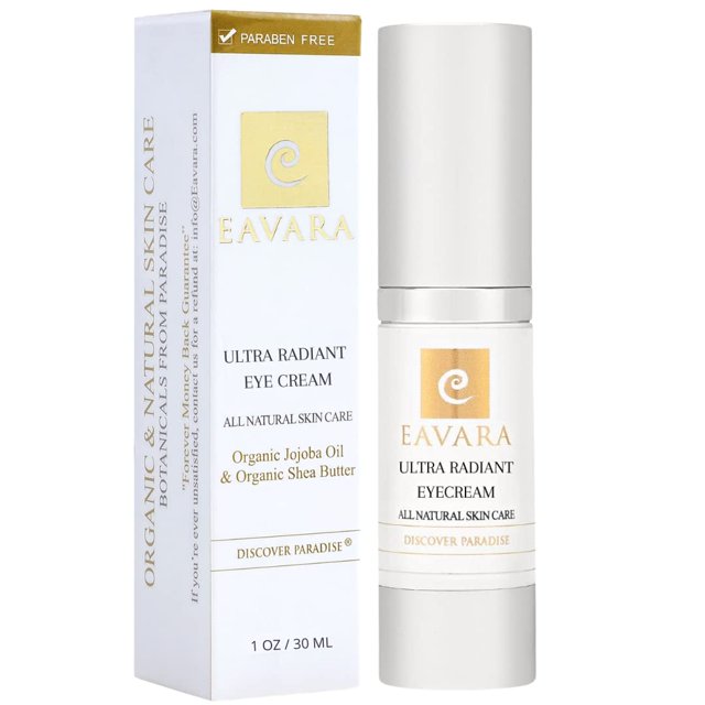 Crema de ojos Eavara Organic Ultra Radiant Antienvejecimiento 30 ml