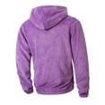 thumbnail image 3 of MHFRRA Chaqueta con Capucha y Cremallera de Color Liso, Sudadera Informal Suave para Otoño E Invierno, Cómoda para Exteriores Púrpura, 3 of 7