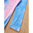 thumbnail image 7 of Mikrdoo Girls' Tie-Dye Midi Dress Casual Long Sleeve Crew Neck Slim Sundress 6-12 Years (Tie-dye is ramdom), 7 of 7