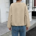 thumbnail image 6 of Aellinatey Womens Cropped Bomber Jacket Casual Zip Up Varsity Jackets Trendy Outwear Coats with Welt Pockets, 6 of 10
