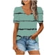 thumbnail image 1 of Blusas de Manga Corta para las Mujeres, Blusa de Camiseta Suelta Casual Hecha de Tela Cómoda para Todo el Uso Diario de Temporada, Blusas para las Mujeres Casual, 1 of 5