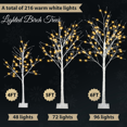 thumbnail image 2 of SDJPOI 3-Pack Halloween Lighted Tree Set - 4FT, 5FT, 6FT Black Spooky Trees with Purple LED Lights for Indoor Outdoor Decor, 2 of 6