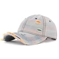 thumbnail image 2 of Gold Unisex Denim Baseball Cap With Perforated Design Adjustable Washed Style Sun Hat Casual Daily Wear Lightweight Comfortable Fit, 2 of 4