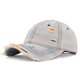 thumbnail image 1 of Gorra de béisbol unisex, moderna, versátil, de mezclilla perforada, para el sol, lavada, de poliéster., 1 of 3