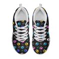 thumbnail image 2 of Chririnla Breathable Running Shoes for Work Hiking, Mesh Lightweight Lace Up Running Sneakers, Colorful Paw Prints, 2 of 11