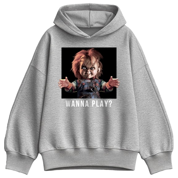 Chucky - Wanna Play - Women's Oversized Fleece Hoodie Sweatshirt