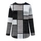 thumbnail image 4 of Puntoco Mujer Casual Cuello Redondo Manga Larga Impreso Camisa Suelta Blusa tops Puntoco Puntoco-243, 4 of 5
